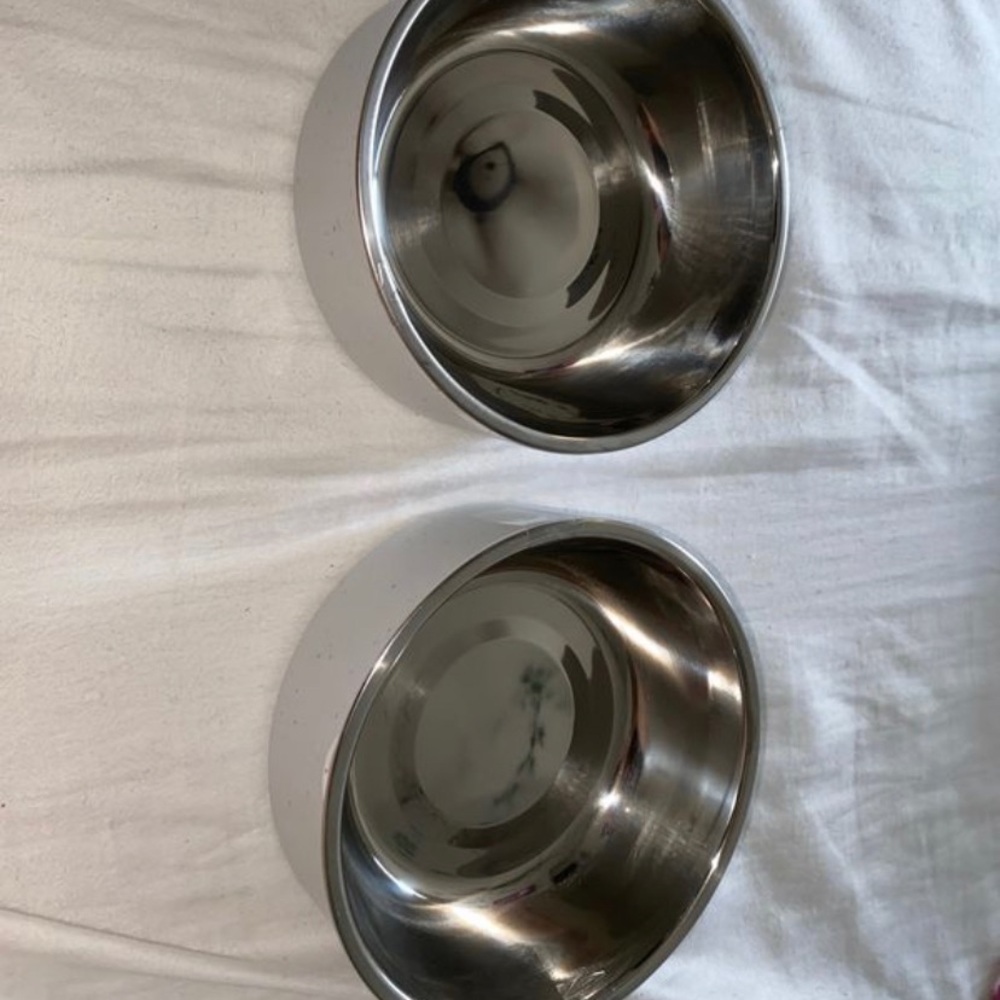 BRAND NEW! Small Dog Grey Bowls